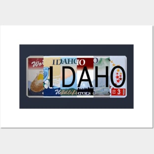 Idaho License Plates Posters and Art